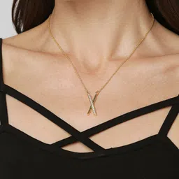 HOT AND BOLD Gold-Plated & White Necklace image 4