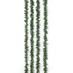 Contrast Living Green & Olive 4 Pieces Textured Hanging Tinsels Festive Decor-picture-36