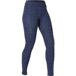 Women's Cotton Gym Legging 500- Blue Print-image-50