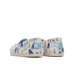 TOMS Women Beige Alpargata Cloudbound Sailboats Printed Espadrilles image 3