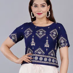 BAESD Ethnic Motif Printed Top image 1