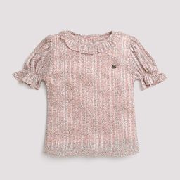 Tiny Girl Girls Floral Printed Puff Sleeves Top-picture-43