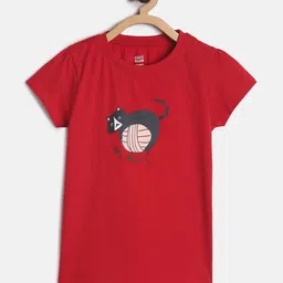 MINI KLUB Red Print Top-image-0