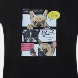 Monte Carlo Girls Black Printed Top image 3