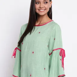 Mayra Embroidered Bell Sleeves Top image 4