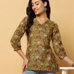 FASHION DREAM Floral Printed Cotton Tunic image 5