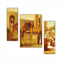 PnF Brown & Rust 3 Pieces Birds And Animals Wall Arts-picture-40