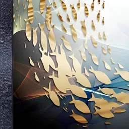 PnF Black & Beige Wooden Birds and Animals Wall Art-image-46
