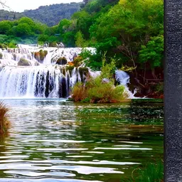 PnF Black & Green Wooden Floral and Botanical Painting Wall Art-image-44