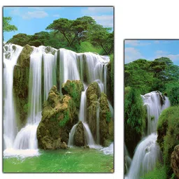 PnF Green & White 3 Pieces Wooden Paintings Wall Art-picture-19