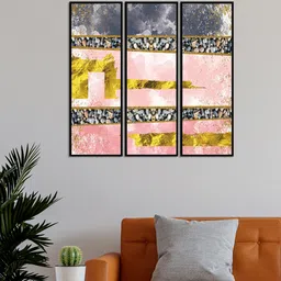 999Store Set Of 3 Marbles Framed Wall Art Paintings-picture-30