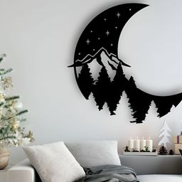 Gojeeva Black 1 Piece Wood Wall Paintings-picture-1