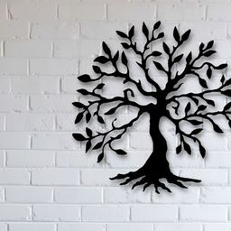 Gojeeva Black 1 Piece Wood Wall Paintings-picture-37