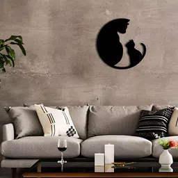 Gojeeva Black 1 Piece Wood Wall Paintings image 2