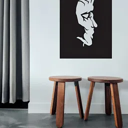 Gojeeva Black 1 Piece Wood Wall Paintings image 3