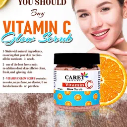 CARET ORGANIC Set Of 2 Vitamin C Glow Scrub - 100 g& Red Onion Seed Hair Oil - 100 ml image 4