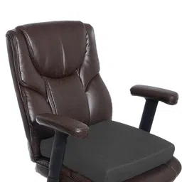 Pum Pum Grey Striped Soft Foam Orthopaedic Chair Cushion Pad image 1