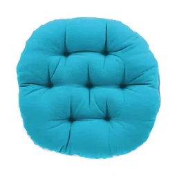 Mom's Moon Turquoise Blue 2 Pieces Round Shaped Chair Pads-picture-21
