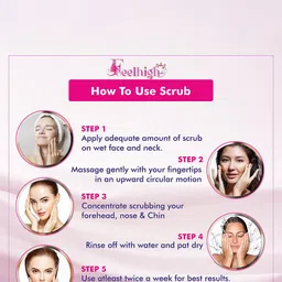 FEELHIGH Apricot Scrub For Skin Conditioning - 500ml image 2