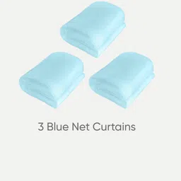 Special You Blue 3 Pcs Net Backdrop Decoration Curtains image 3