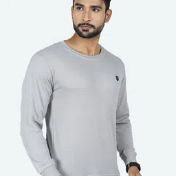 GAME BEGINS Long Sleeves Pullover Self Design Jacquard Sweater image 3