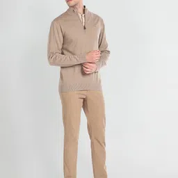 Arrow Mock Collar Acrylic Wool Pullover image 5