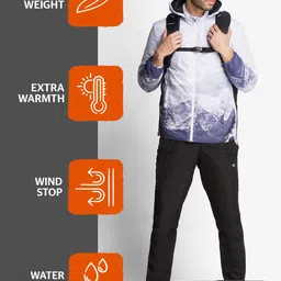 Wildcraft Men Grey & Blue Insulator Open Front Jacket image 4