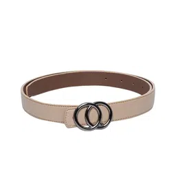 thickskin Girls Beige Textured PU Belt-picture-26
