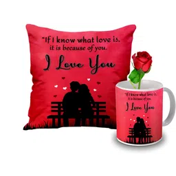 ME & YOU Red & Black 3 Pieces Printed Home Gift Set-picture-32
