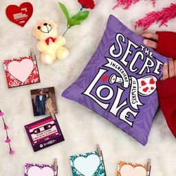 Indigifts Cream & Red 10 Pcs Valentine Gifts Box-picture-42