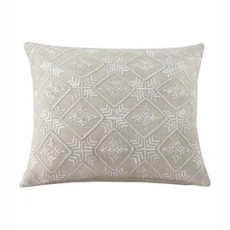 Mirooh Beige Cotton Filler Square Cushions image 2