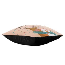 Indigifts Merry Christmas Reindeer Printed Cushion image 4