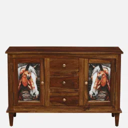 woodsworth from pepperfry Toscano Sheesham Wood Sideboard In Provincial Teak Finish image 2