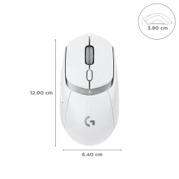 logitech G309 Lightspeed Rechargeable Wireless Optical Mouse with Hybrid Mechanical Switches (25600 DPI Adjustable, Hero 25K Sensor, White) image 3