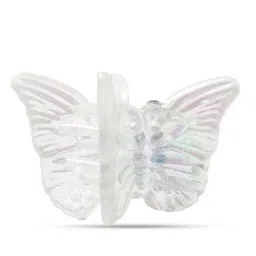 OOMPH Girls Set Of 10 White & Blue Textured Butterfly Claw Clips image 5