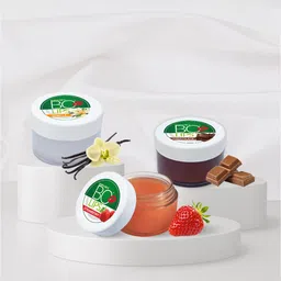 BOROLINE Bo Lips Set Of 3 Lip Balms-10gm Each-Strawberry-Vanilla-Chocolate image 1