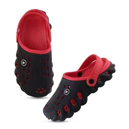 HRX by Hrithik Roshan Men Black Self Design Clogs image 2