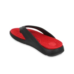 Carlton London Men Red & Black Thong Flip-Flops image 2