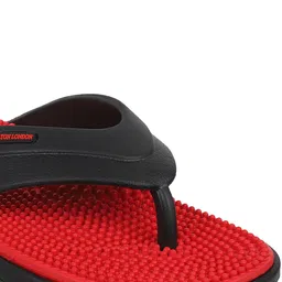 Carlton London Men Red & Black Thong Flip-Flops image 5
