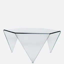 durian Dune Glass Top Coffee Table In Clear Glass Finish image 3