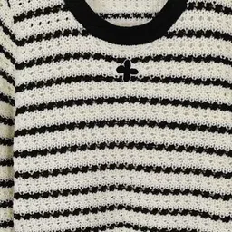 StyleCast Horizontal Striped Casual Top image 2