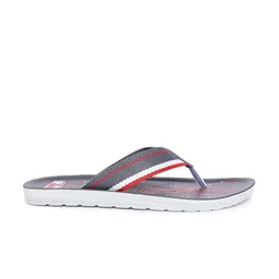 Paragon Men Grey Striped Thong Flip-Flops image 5