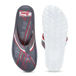 Paragon Men Grey Striped Thong Flip-Flops image 4