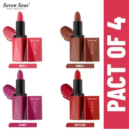Seven Seas Pack of 4 Matte With You Lipstick-picture-32