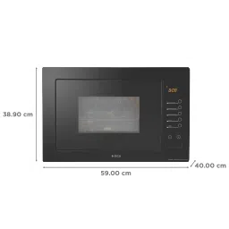 elica EPBI MWO G28 TOUCH 28L Built-in Microwave Oven with 8 Autocook Menus (Black) image 2
