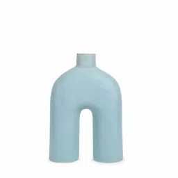 home4u Arch Blue Ceramic Vase image 3