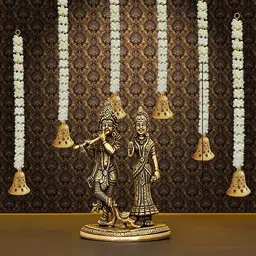 SURAKO COLLECTIONS Handmade Artificial Decorative Mogra Bell Fluffy Garland, Size 2 Feet Used for Home/Office,Festival Navratri, Durga Pooa Christsmas Diwali Decoration | (Pack of 12) image 4