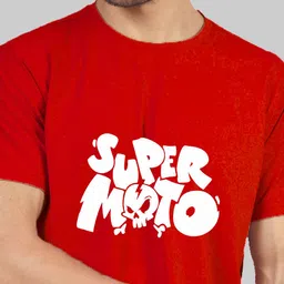 Greylongg Men Typography Printed Mandarin Collar Monochrome Applique T-shirt image 2