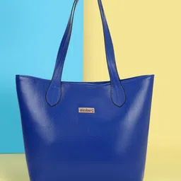DressBerry Blue Oversized Shopper Tote Bag image 1