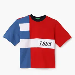 United Colors of Benetton Boys Colourblocked Pure Cotton Boxy T-shirt-picture-43